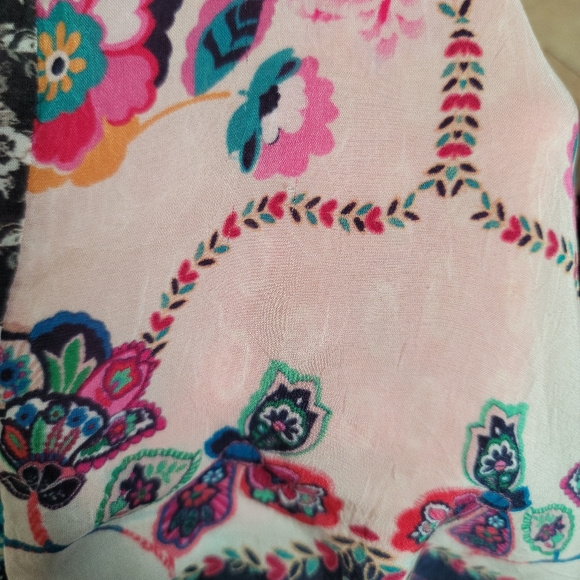 Johnny Was Patchwork Button Front Blouse, Size M - Picture 11 of 14